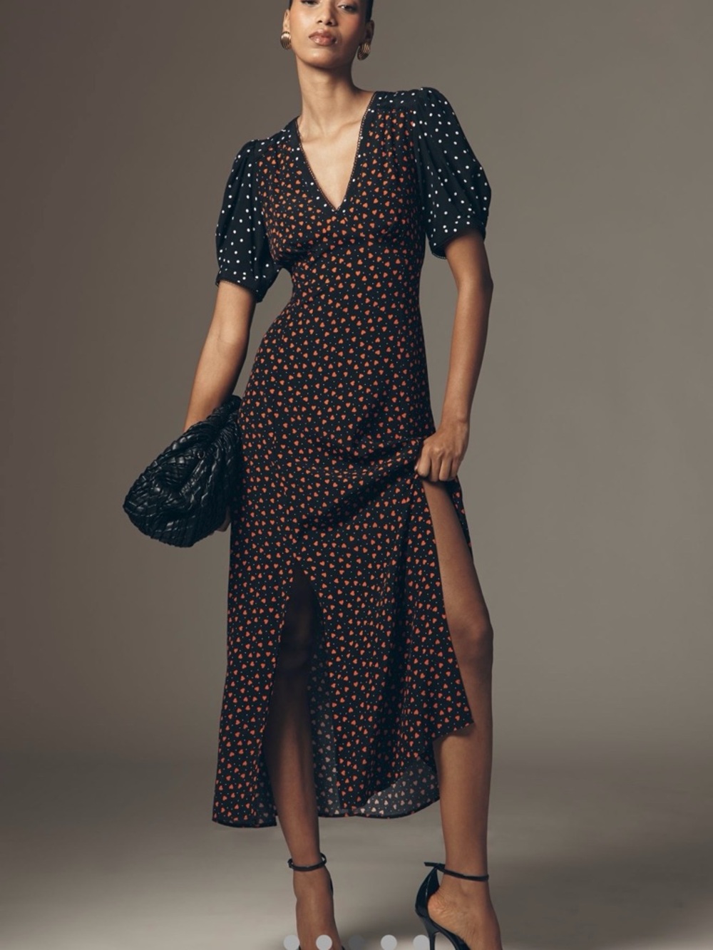 Maeve V-Neck A-Line Maxi Dress